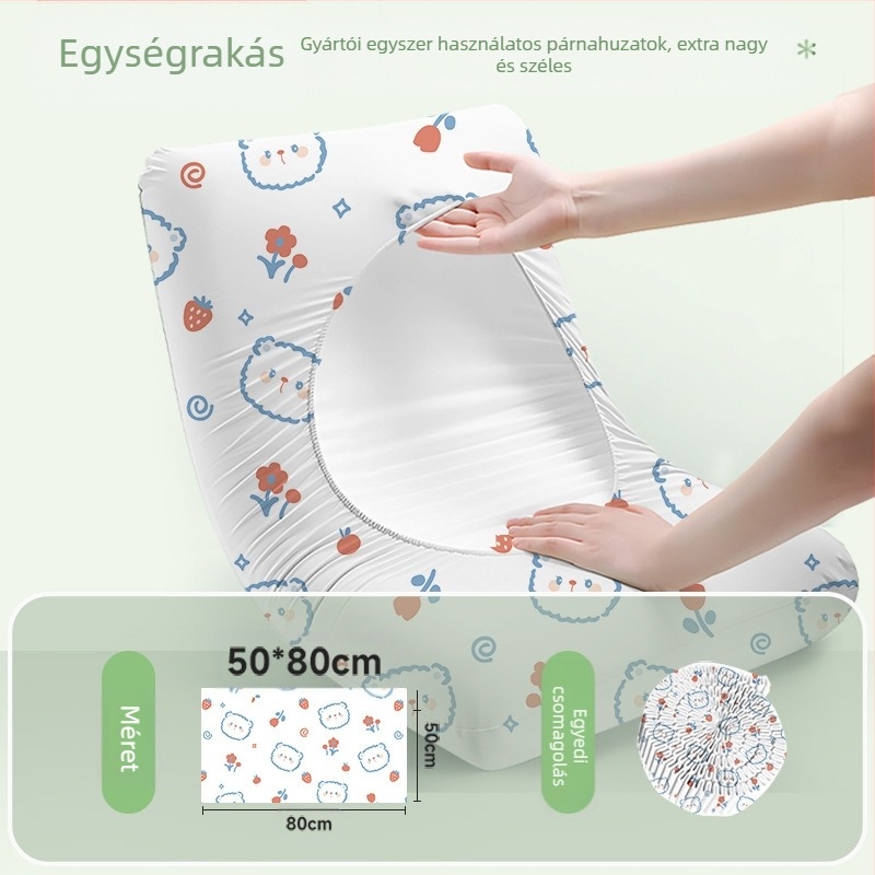 Egyszer használatos párnahuzat – otthoni és utazási készlet, vastagabb nem szövött anyag | Travel You