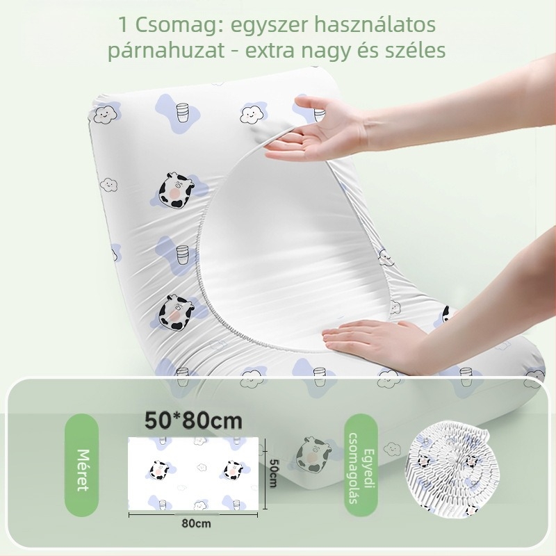 Egyszer használatos párnahuzat – otthoni és utazási készlet, vastagabb nem szövött anyag | Travel You