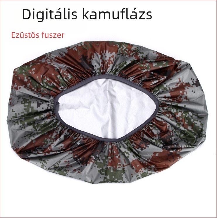 Kamufláz mintázatú vízálló esővédő hegymászótáskára – Uniszex, ideális túrázáshoz, hegymászáshoz és kempingezéshez, logóval testreszabható