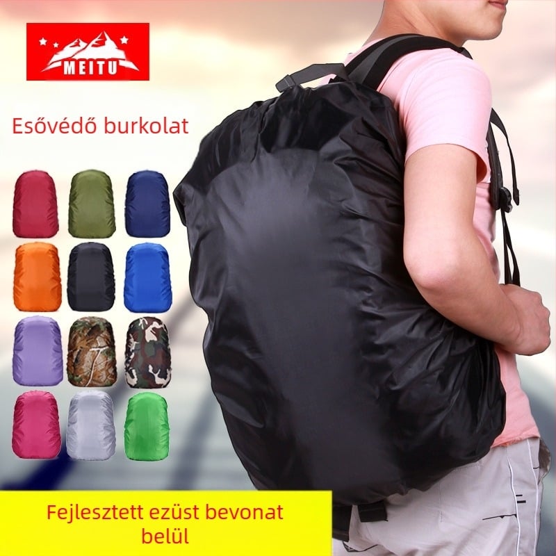 Kamufláz mintázatú vízálló esővédő hegymászótáskára – Uniszex, ideális túrázáshoz, hegymászáshoz és kempingezéshez, logóval testreszabható