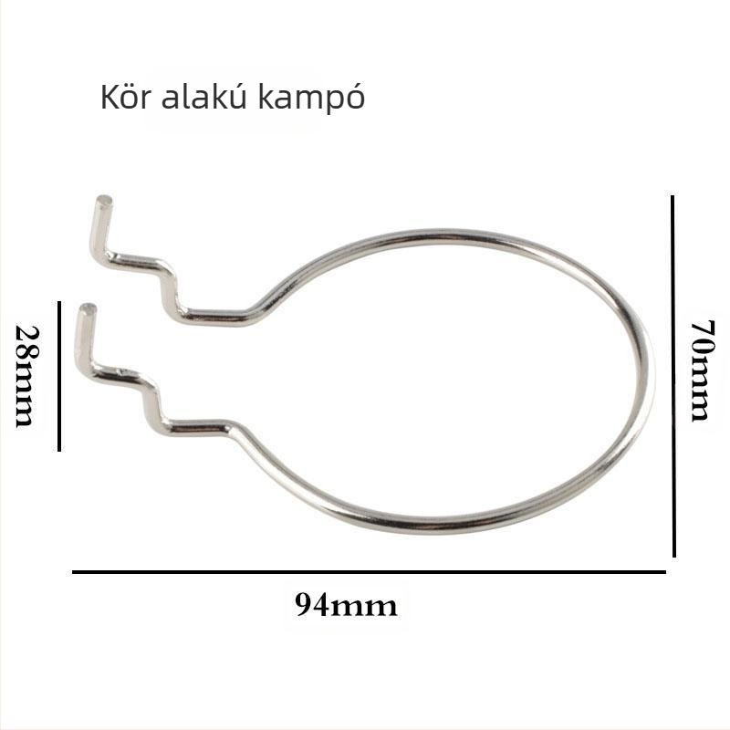 Pegboard horog asztali tárolóhoz – univerzális szerszám-organizer, kerek lyukú panellel kompatibil, 2,5 cm-es lyukosztás, két szerelési opció