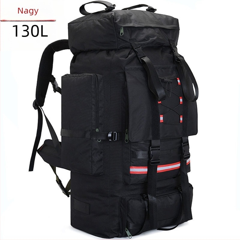 Férfiaknak készült hátizsák kültéri utazásokhoz, nagy kapacitású, akril anyag, illeszkedik 16 hüvelykes laptophoz, Oxford bélés