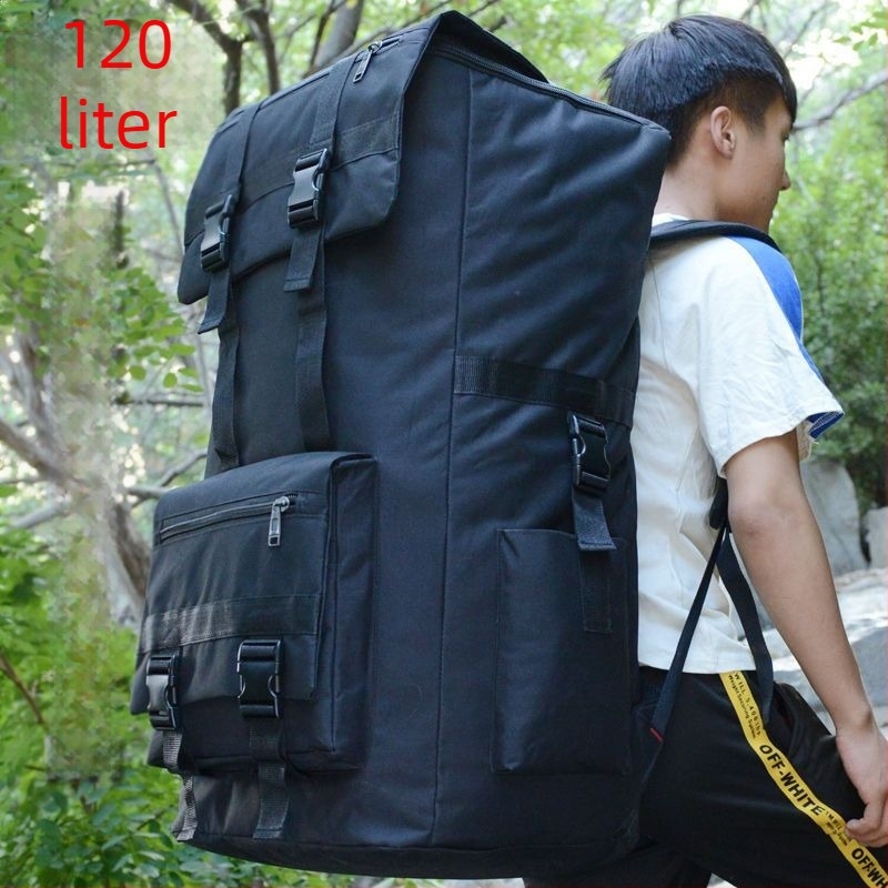 Férfiaknak készült hátizsák kültéri utazásokhoz, nagy kapacitású, akril anyag, illeszkedik 16 hüvelykes laptophoz, Oxford bélés