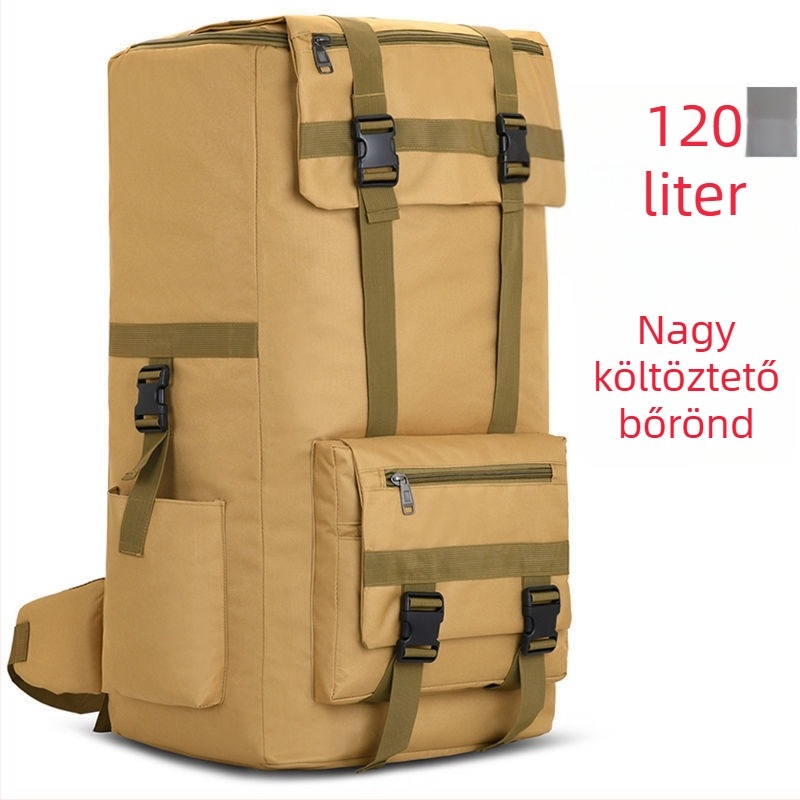 Férfiaknak készült hátizsák kültéri utazásokhoz, nagy kapacitású, akril anyag, illeszkedik 16 hüvelykes laptophoz, Oxford bélés