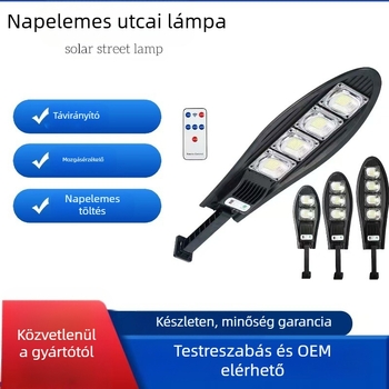 LED falikar kültéri világításra, napelemes, IP65 vízálló, 5W, 3.7V