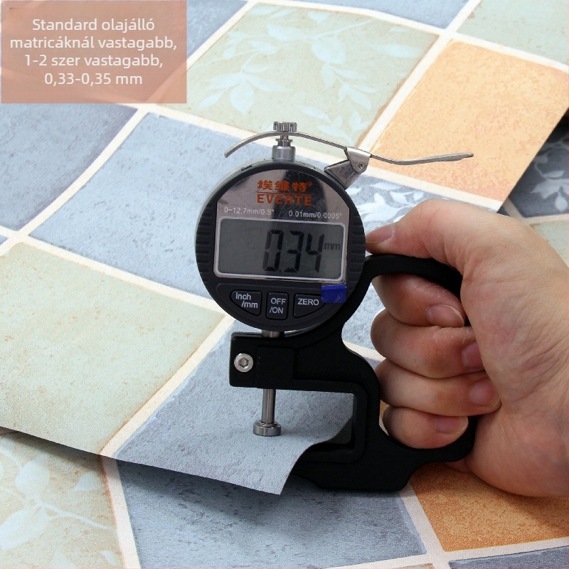 Öntapadós konyhai falmatrica, PVC, zsíroldó és vízálló, mozaik négyzet mintázat, modern stílus