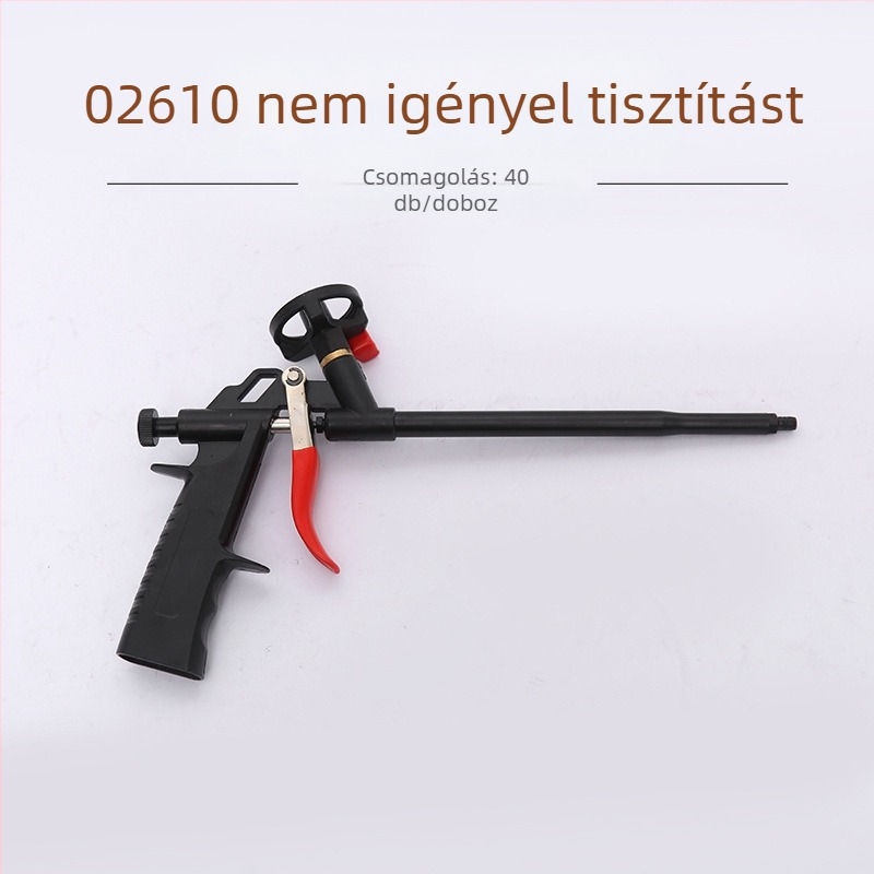 Habos ragasztópisztoly | anyag: ötvözet-plasztik; maximális nyomás: 1; maximális áramlás: 2; optimális permetezési távolság: 3; permetezési szélesség: 4