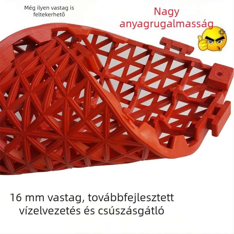 Vastagított csúszásmentes fürdőszobai matrac, összekapcsolható padlólap, vízálló konyhába, WC-be és autómosóba