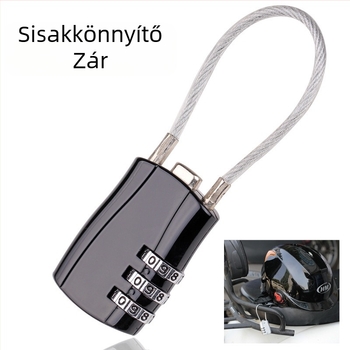 Kreatív sisak kódzár, mini számzár poggyászhoz és edzőtermi szekrényekhez