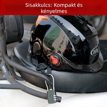 Kreatív sisak kódzár, mini számzár poggyászhoz és edzőtermi szekrényekhez