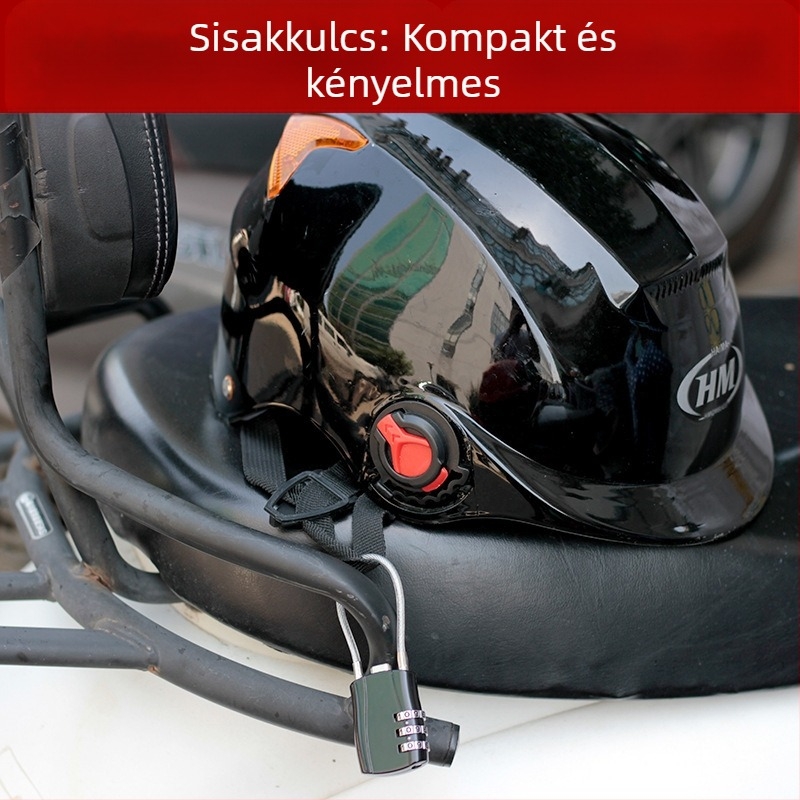 Kreatív sisak kódzár, mini számzár poggyászhoz és edzőtermi szekrényekhez