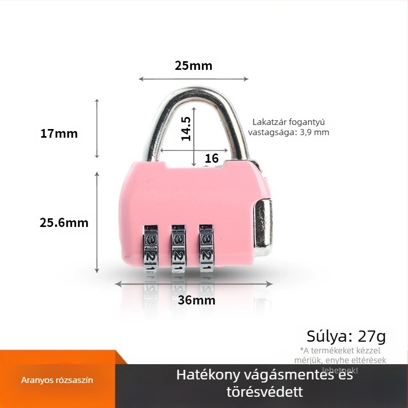 Shouli háztartási lakat – modell Padlock, anyag ötvözött acél, stílus modern egyszerűség