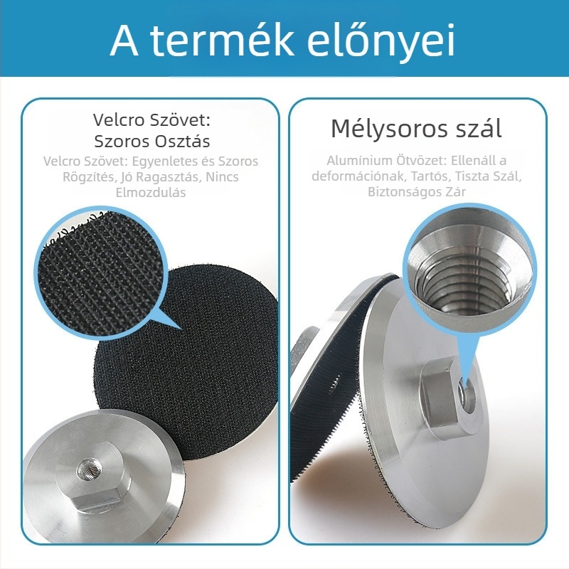 Chuanxing alumínium ötvözet ragasztó korong; anyag: alumínium ötvözet; Abraszív: alumínium ötvözet, csatoló szövet, univerzális ragasztó; keménység: szuper kemény