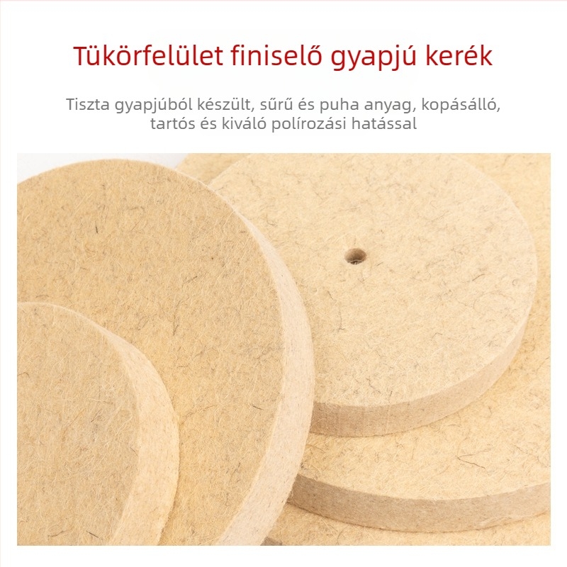 Fengpeng Gyapjú polírozó kerék — típus: gyapjú kerék; anyag: gyapjú; abrazív: Wool Felt; keménység: 7p