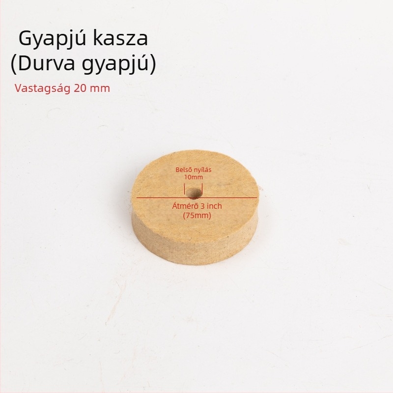 Fengpeng Gyapjú polírozó kerék — típus: gyapjú kerék; anyag: gyapjú; abrazív: Wool Felt; keménység: 7p