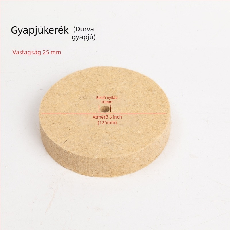Fengpeng Gyapjú polírozó kerék — típus: gyapjú kerék; anyag: gyapjú; abrazív: Wool Felt; keménység: 7p