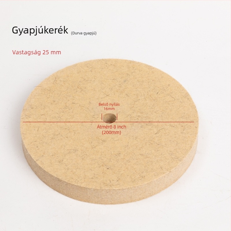 Fengpeng Gyapjú polírozó kerék — típus: gyapjú kerék; anyag: gyapjú; abrazív: Wool Felt; keménység: 7p
