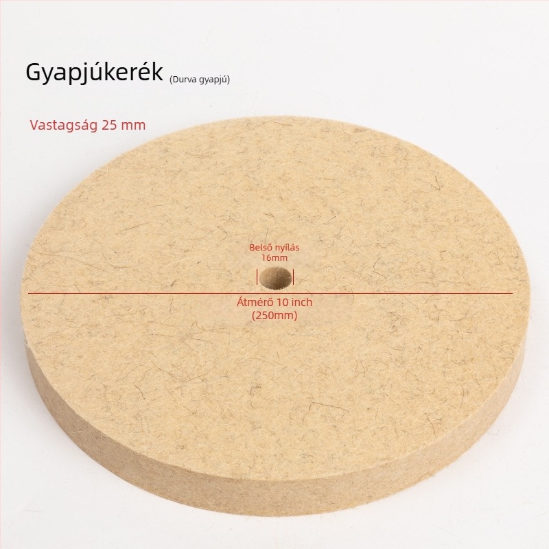 Fengpeng Gyapjú polírozó kerék — típus: gyapjú kerék; anyag: gyapjú; abrazív: Wool Felt; keménység: 7p