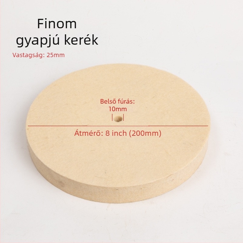 Fengpeng Gyapjú polírozó kerék — típus: gyapjú kerék; anyag: gyapjú; abrazív: Wool Felt; keménység: 7p