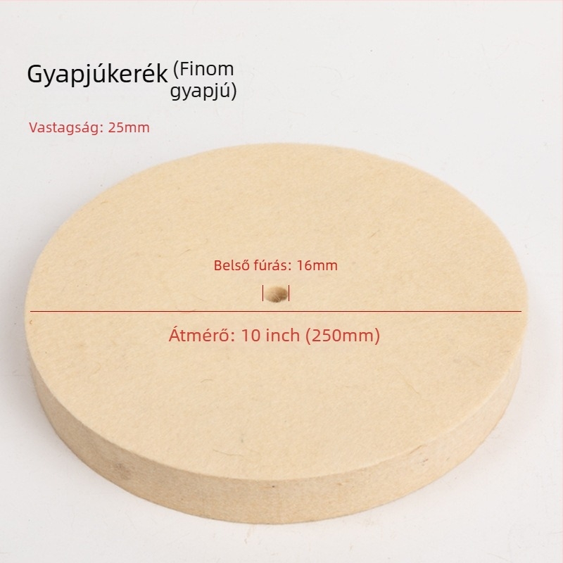 Fengpeng Gyapjú polírozó kerék — típus: gyapjú kerék; anyag: gyapjú; abrazív: Wool Felt; keménység: 7p