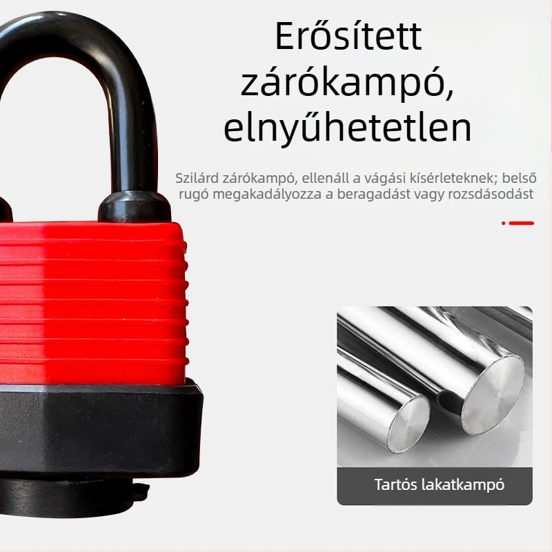 Vízálló lakat tokban – állítható modell; vas test, réz mag; Xi Bao; alkalmas szekrényekhez, ajtókhoz a kollégiumban, lopás elleni ablakokhoz, teherautó rekeszekhez