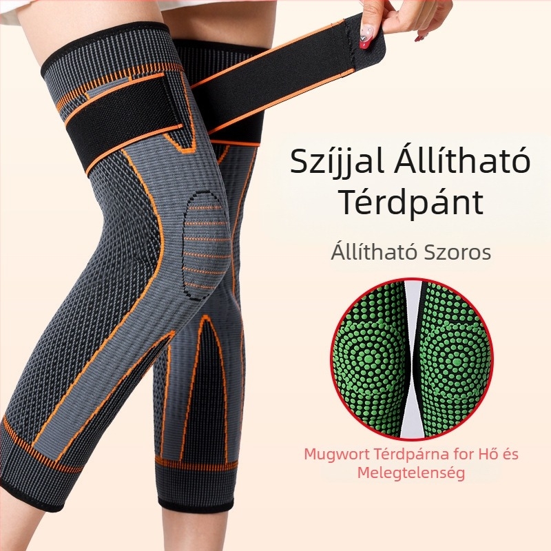 Könyökvédő Wormwood pánttal, poliészter anyag, háromdimenziós fűtés, modell Wormwood strap lengthened kneecap, származás Jinhua Zhejiang
