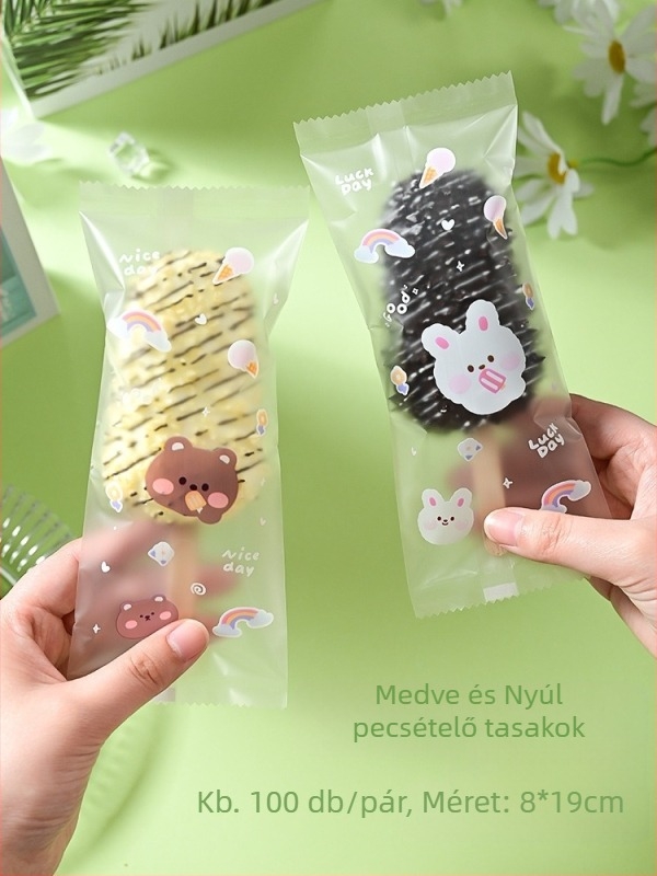 Fagylalt csomagoló tasak házi készítésű fagylaltokhoz, hőzáródó kompozit fólia, snack csomagolás, testreszabható