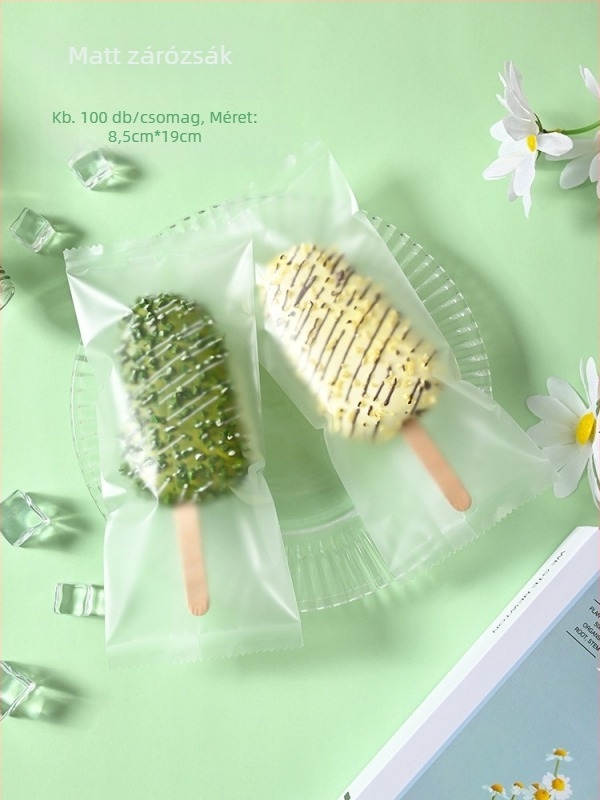 Fagylalt csomagoló tasak házi készítésű fagylaltokhoz, hőzáródó kompozit fólia, snack csomagolás, testreszabható