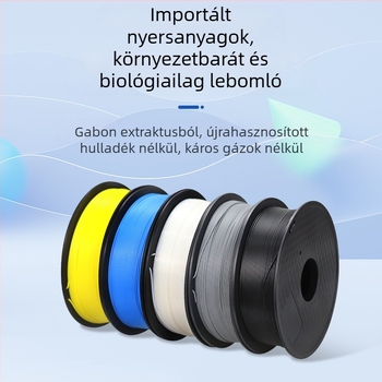 PLA 3D nyomtatófilament, 1,75 mm átmérő, kerek keresztmetszet, hossz kb. 330 m