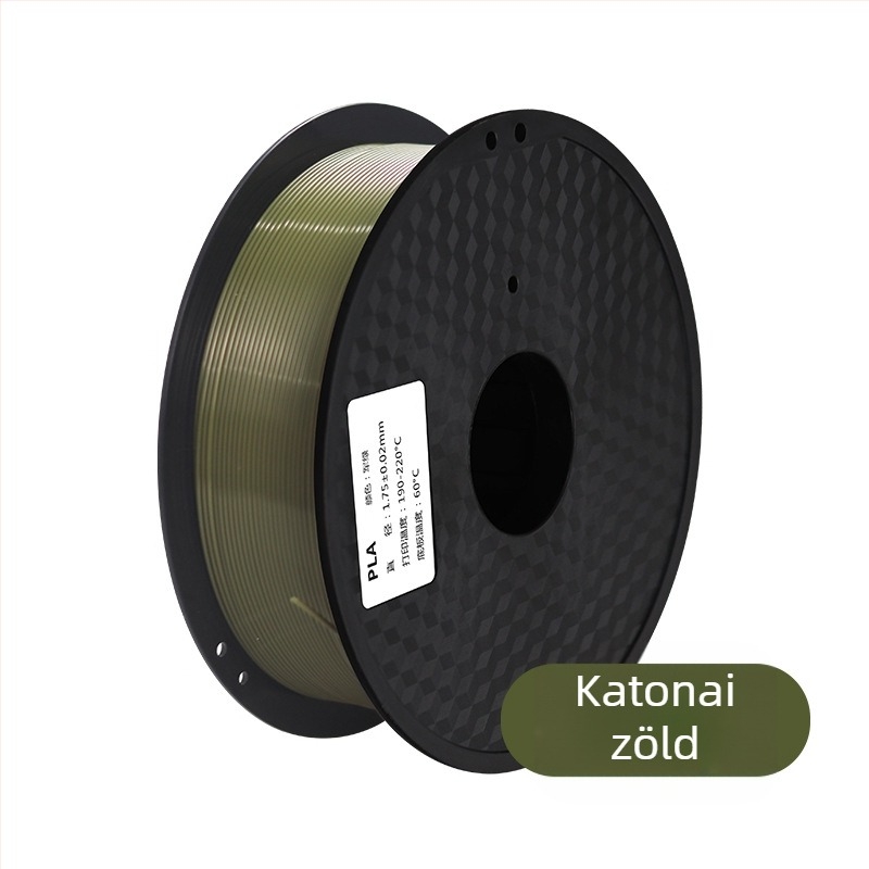 PLA 3D nyomtatófilament, 1,75 mm átmérő, kerek keresztmetszet, hossz kb. 330 m