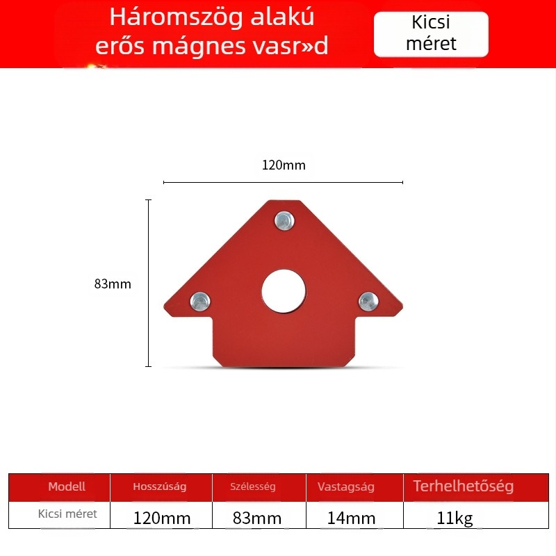 Mágneses hegesztő pozicionáló – ZHCY, rozsdamentes acél, derékszögű és több szögű kialakítás, kézi meghajtás, automata tápellátás