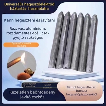 Wedding Beans alacsony hőmérsékletű javítóhegesztő rúd, flux-core, réz-vas-alumínium, univerzális