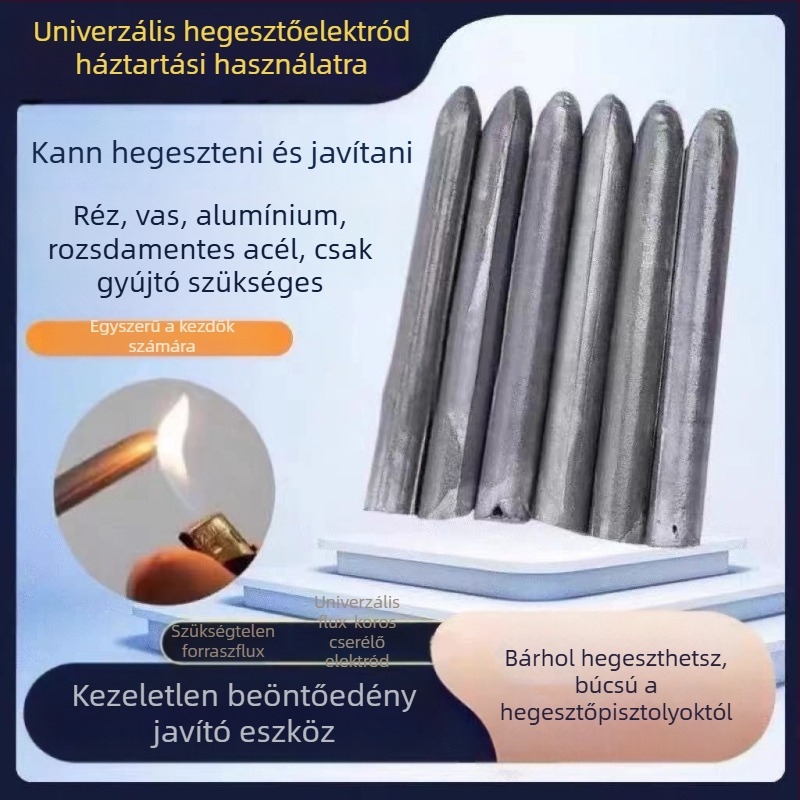 Wedding Beans alacsony hőmérsékletű javítóhegesztő rúd, flux-core, réz-vas-alumínium, univerzális