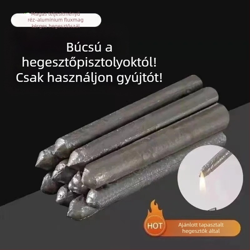 Wedding Beans alacsony hőmérsékletű javítóhegesztő rúd, flux-core, réz-vas-alumínium, univerzális