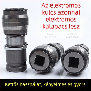 Átalakítható elektromos csavarhúzó: hordozható, átalakítható kalapács, gyorsfogású rögzítés, fémszerkezet, 1 készlet, háztartási használatra