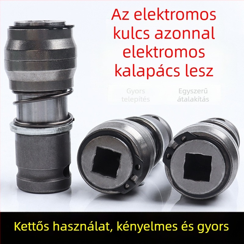 Átalakítható elektromos csavarhúzó: hordozható, átalakítható kalapács, gyorsfogású rögzítés, fémszerkezet, 1 készlet, háztartási használatra