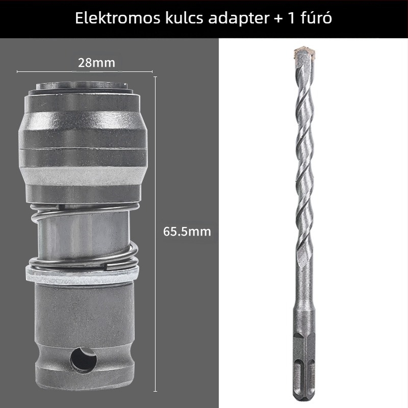 Átalakítható elektromos csavarhúzó: hordozható, átalakítható kalapács, gyorsfogású rögzítés, fémszerkezet, 1 készlet, háztartási használatra