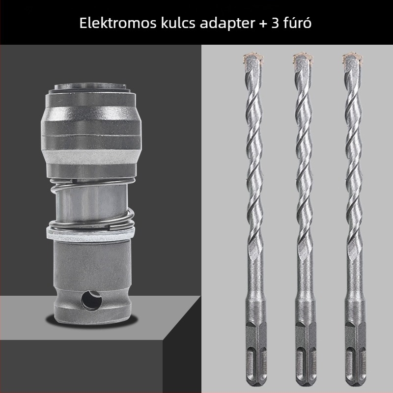 Átalakítható elektromos csavarhúzó: hordozható, átalakítható kalapács, gyorsfogású rögzítés, fémszerkezet, 1 készlet, háztartási használatra