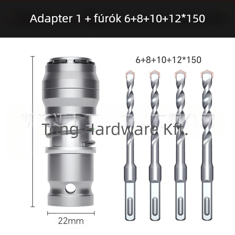 Átalakítható elektromos csavarhúzó: hordozható, átalakítható kalapács, gyorsfogású rögzítés, fémszerkezet, 1 készlet, háztartási használatra