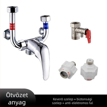 Elektromos vízmelegítő keverőcsap zuhanyozáshoz — U-alakú keverő, modell 88543, stílus modern egyszerűség