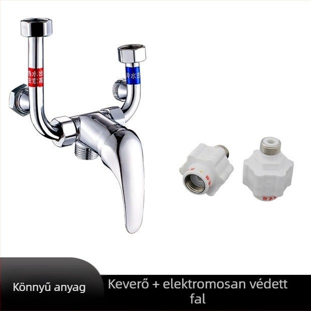 Elektromos vízmelegítő keverőcsap zuhanyozáshoz — U-alakú keverő, modell 88543, stílus modern egyszerűség