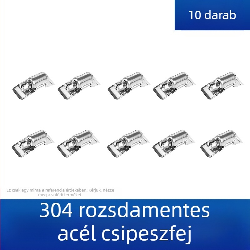 304 rozsdamentes acél torokszalag, átfúrt dizájn, DIY-barát, állítható rögzítő átmérő, Mingshi