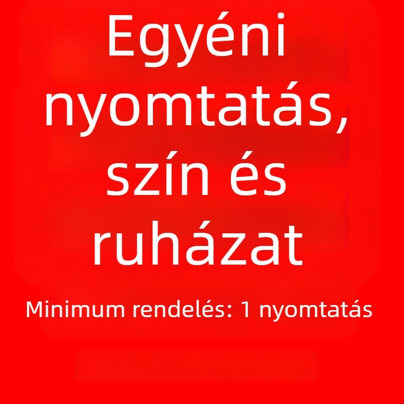 Női pamut-poliészter pulóver kerek nyakú, grafikus mintával, laza szabás, hosszú ujjú, középhosszú, őszi 2024
