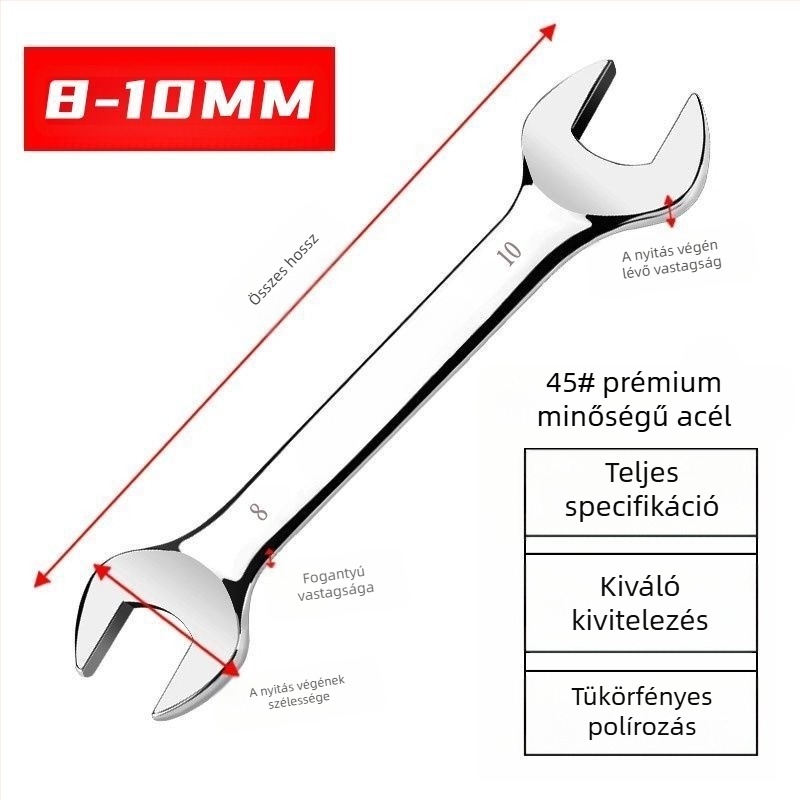 Állítható kulcs nagy nyílással, multifunkcionális fürdő- és csőkulcs, kézi javító eszközök | Márka: Other; Anyag: magas széntartalmú acél; Típus: mozgó kulcs