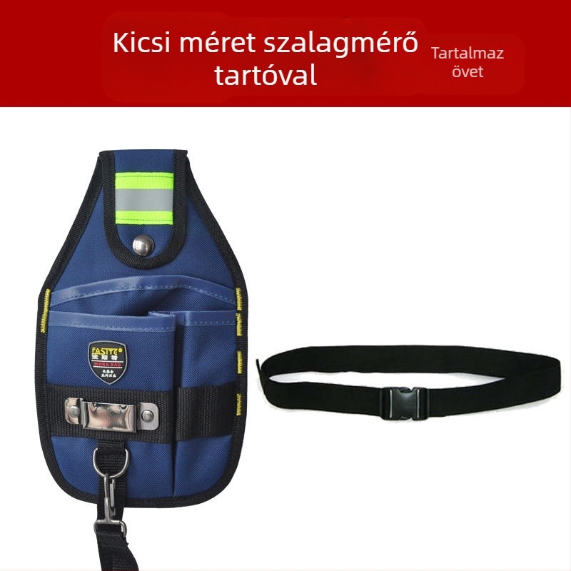 Szerszámöv övtáska villanyszerelőknek és asztalosoknak, vastagított vászon, multifunkcionális akasztó táska
