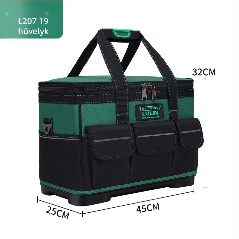 Green Forest Oxford anyagú táska univerzális, kültéri, elektromos és hardver használatra; hordozható, egy vállra illő stílus; teherbírás 30 kg