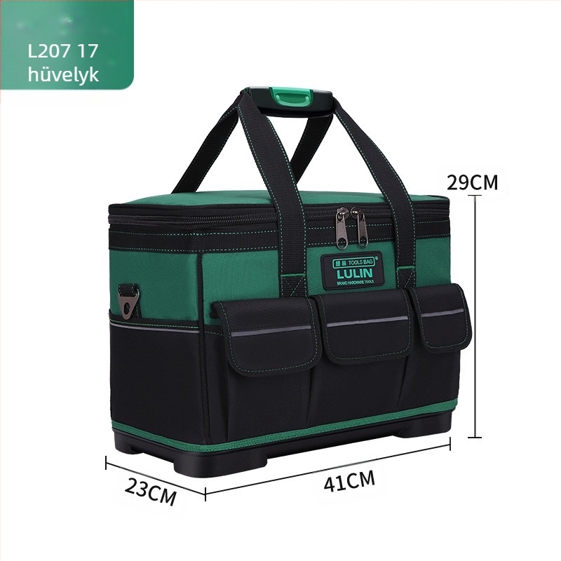 Green Forest Oxford anyagú táska univerzális, kültéri, elektromos és hardver használatra; hordozható, egy vállra illő stílus; teherbírás 30 kg