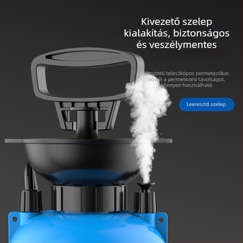 Pneumatikus kerti permetező öntözéshez és növényvédő szer alkalmazásához - nagy nyomású permet