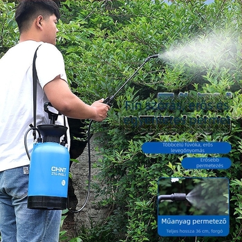 Pneumatikus kerti permetező öntözéshez és növényvédő szer alkalmazásához - nagy nyomású permet