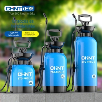 Pneumatikus kerti permetező öntözéshez és növényvédő szer alkalmazásához - nagy nyomású permet